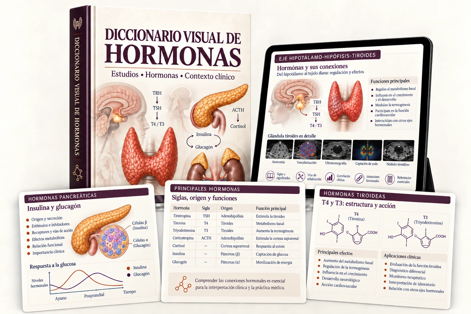 Diccionario Visual de Hormonas y Siglas